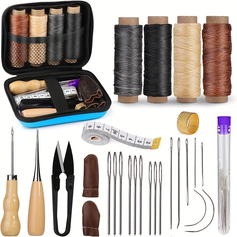 Bone Folder Tool - Leren naaiset, leren reparatieset met grove