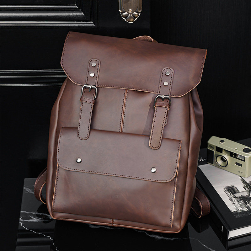 Vintage heren leren rugzak, bo - Leather Work Rucksack Mens recensie en prijs