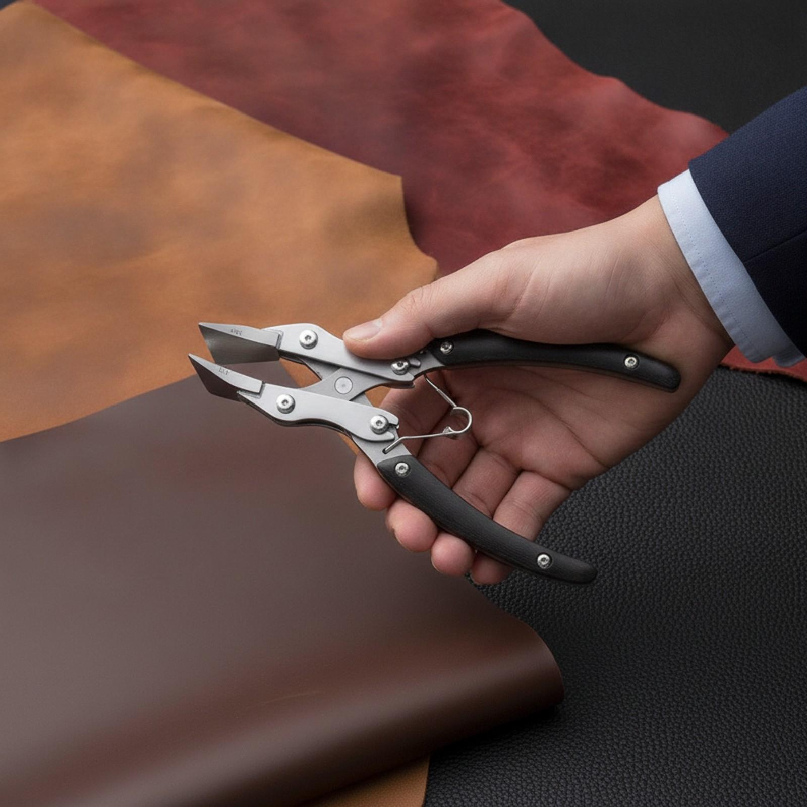 Platte tang voor lederbewerkin - Leatherwork Hand Press recensie en prijs