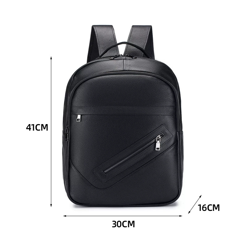 Zwarte Echt Lederen Laptop Rug - Leather Work Rucksack Mens recensie en prijs
