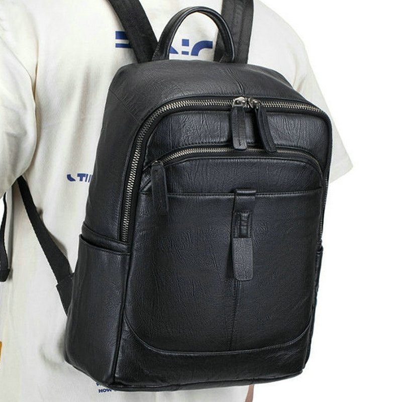 Zwarte Heren Rugzak van Echt L - Leather Work Rucksack Mens recensie en prijs